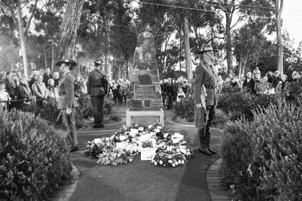 Anzac service at Mt Evelyn War Memorial. Photo by Greg Carrick