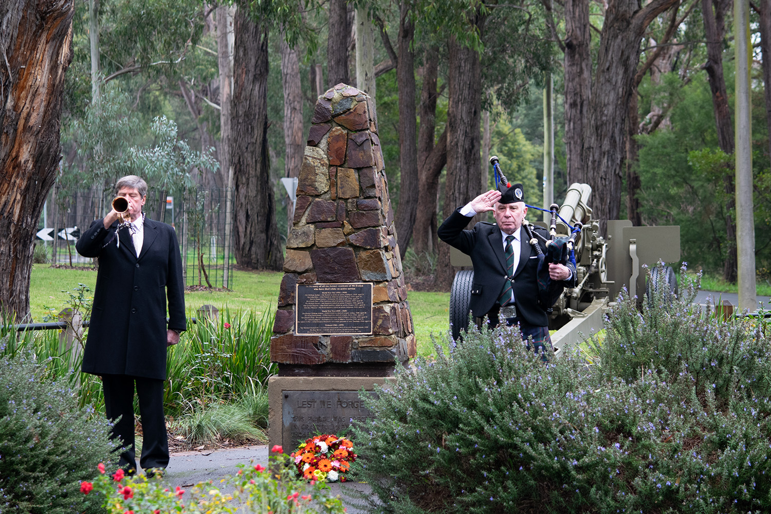 Mt Evelyn rsl service in memory of Frank Larkin