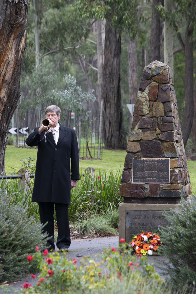 Bugler Tom Steele